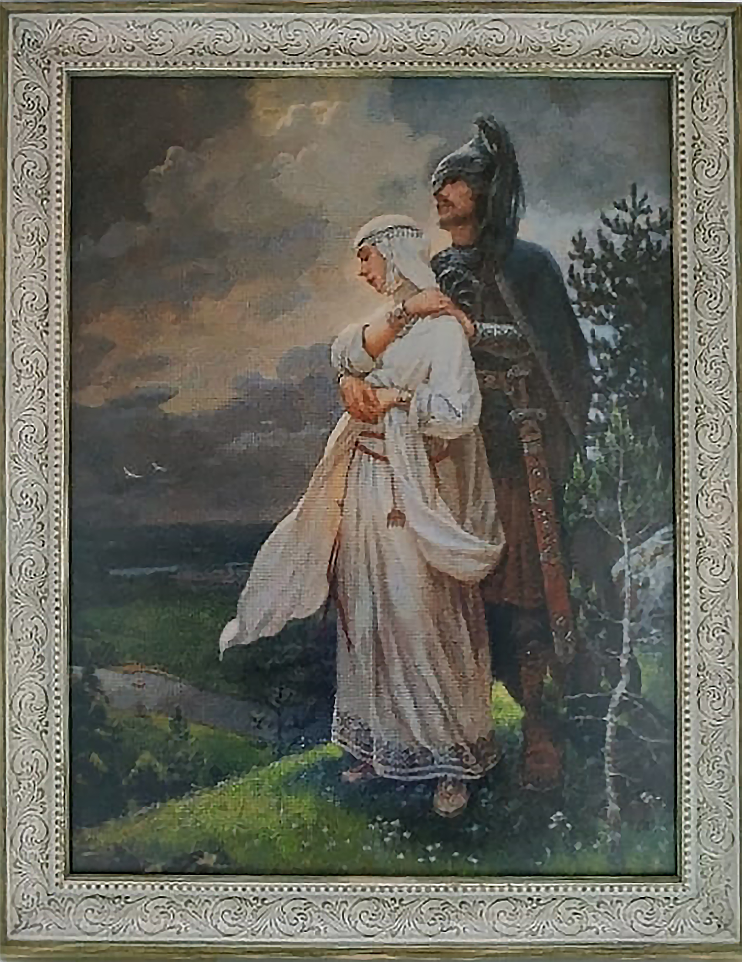 Вышивка по картине Андрея Шишкина